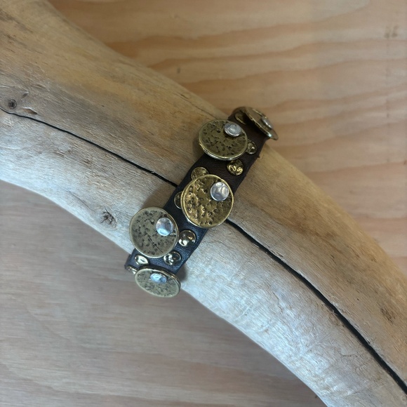 Campomaggi Jewelry - Campomaggi Studded Leather Cuff Bracelet